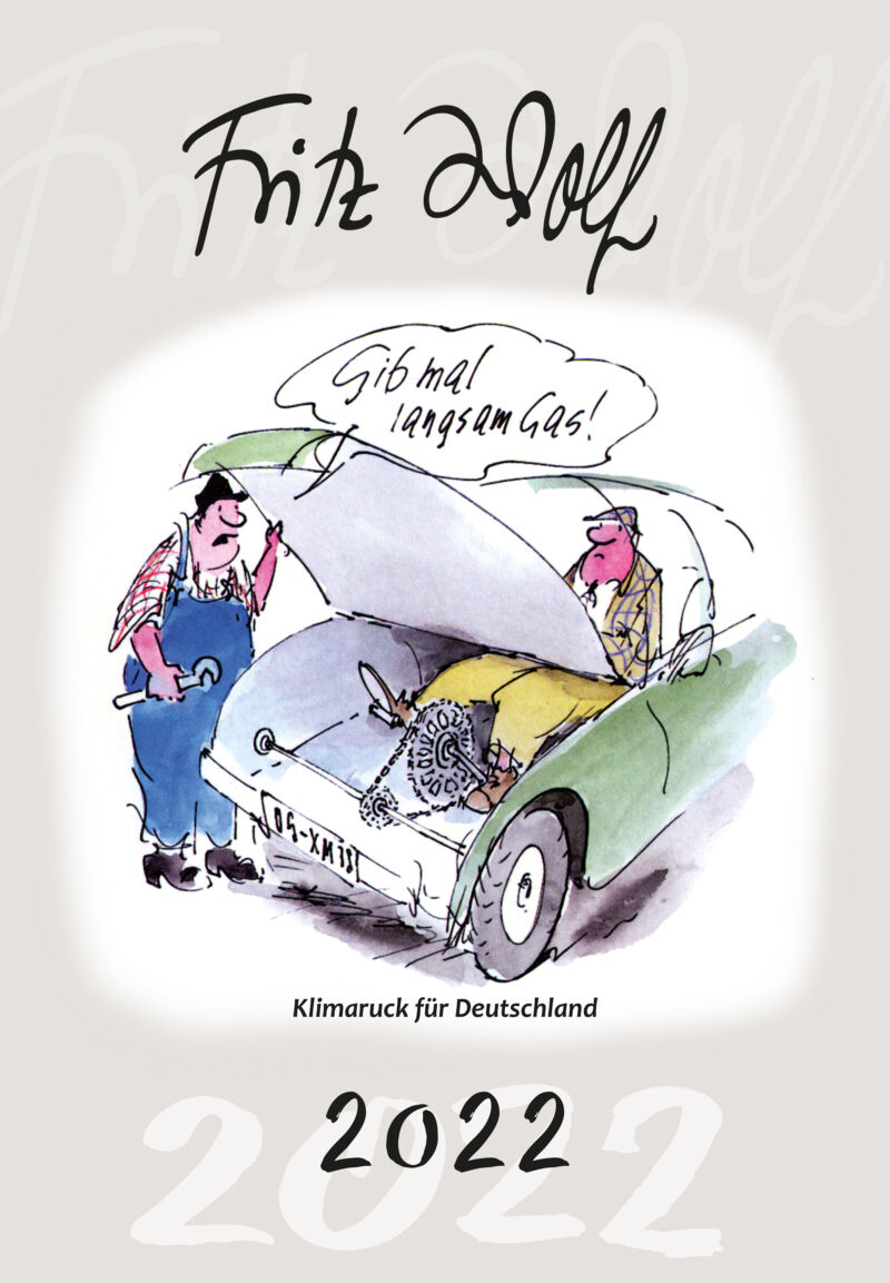 Titelblatt des Fritz-Wolf-Kalenders 2022